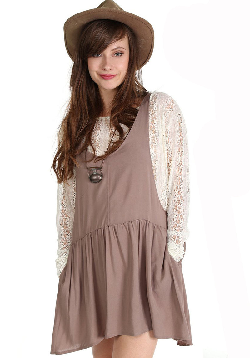TAUPE Riley Dress