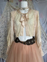 Edwardian Pink and Ivory Lace Bed Jacket