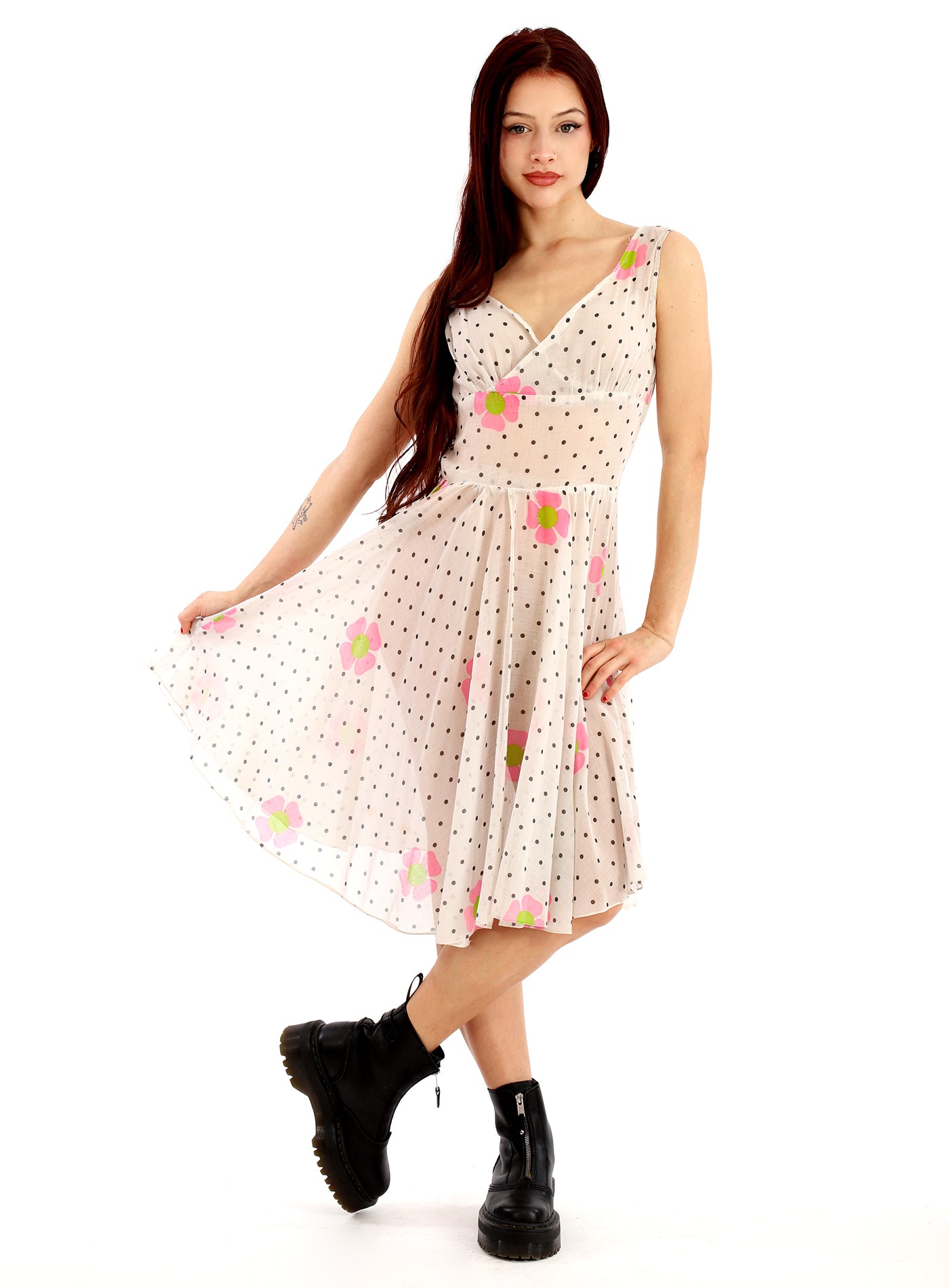 sheer swing dress Sheer Layered Swing Mini Dress