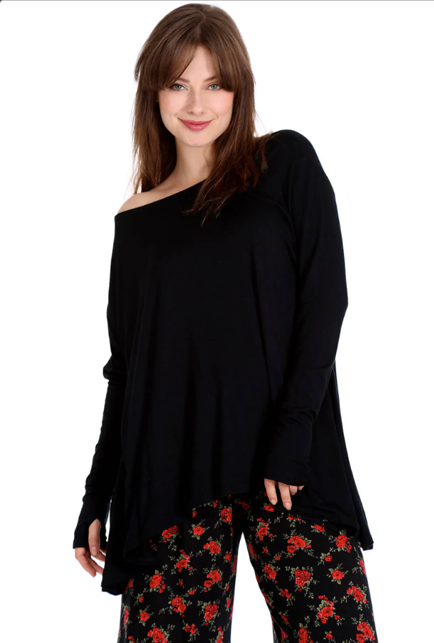 Black Frenchie Flare Top