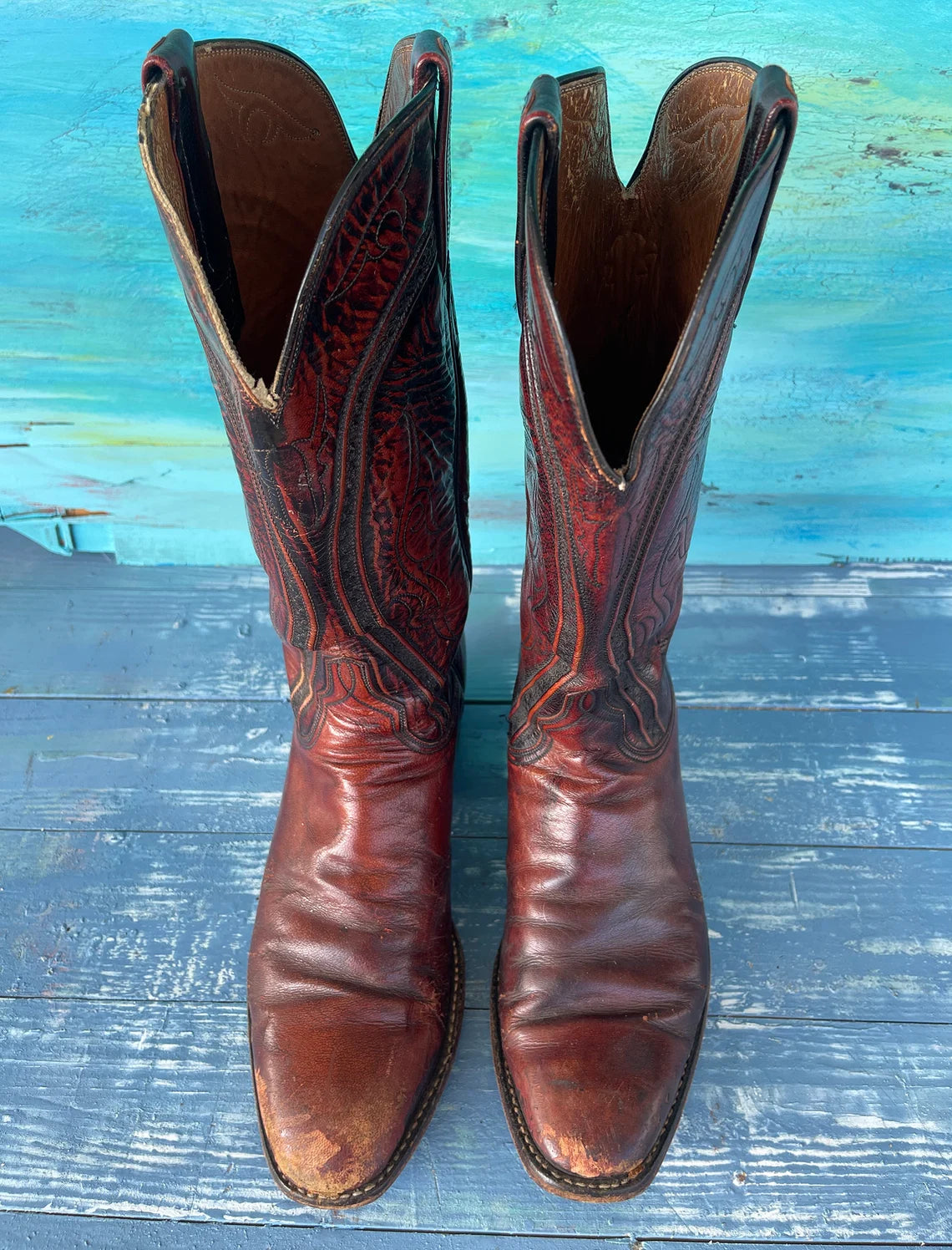 70s Lucchese Western Cowboy Boots 8 1/2D