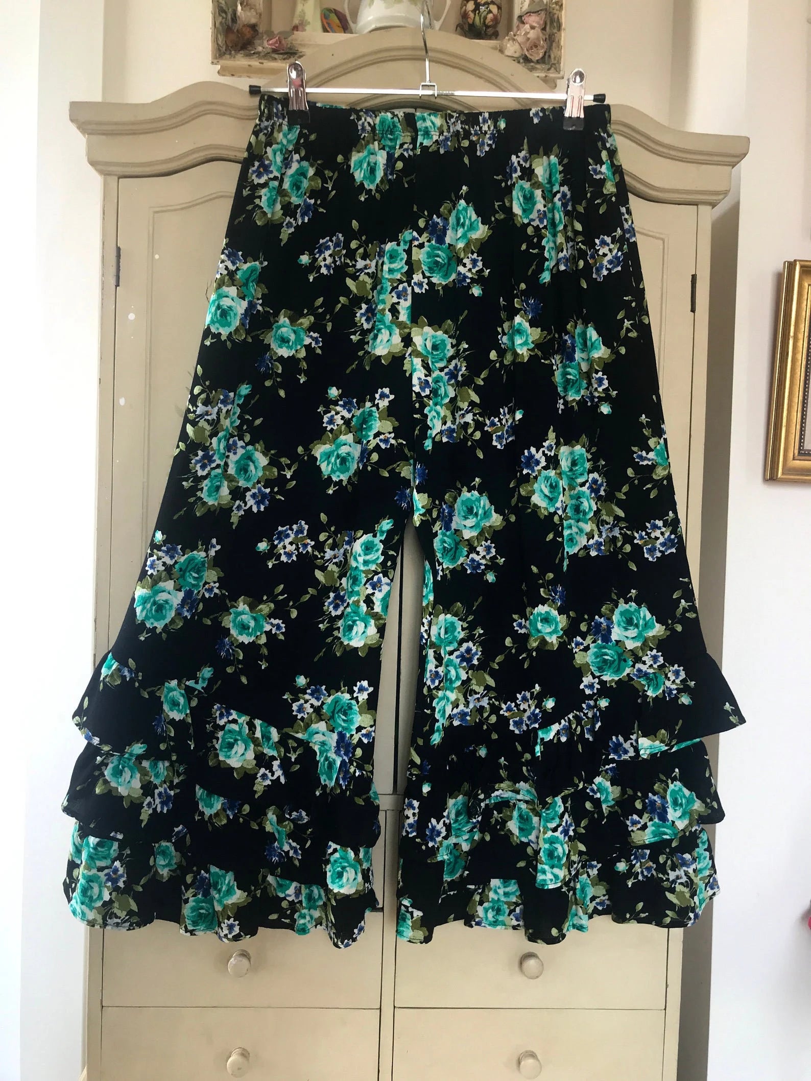 Black And Green Floral PantalOOnies