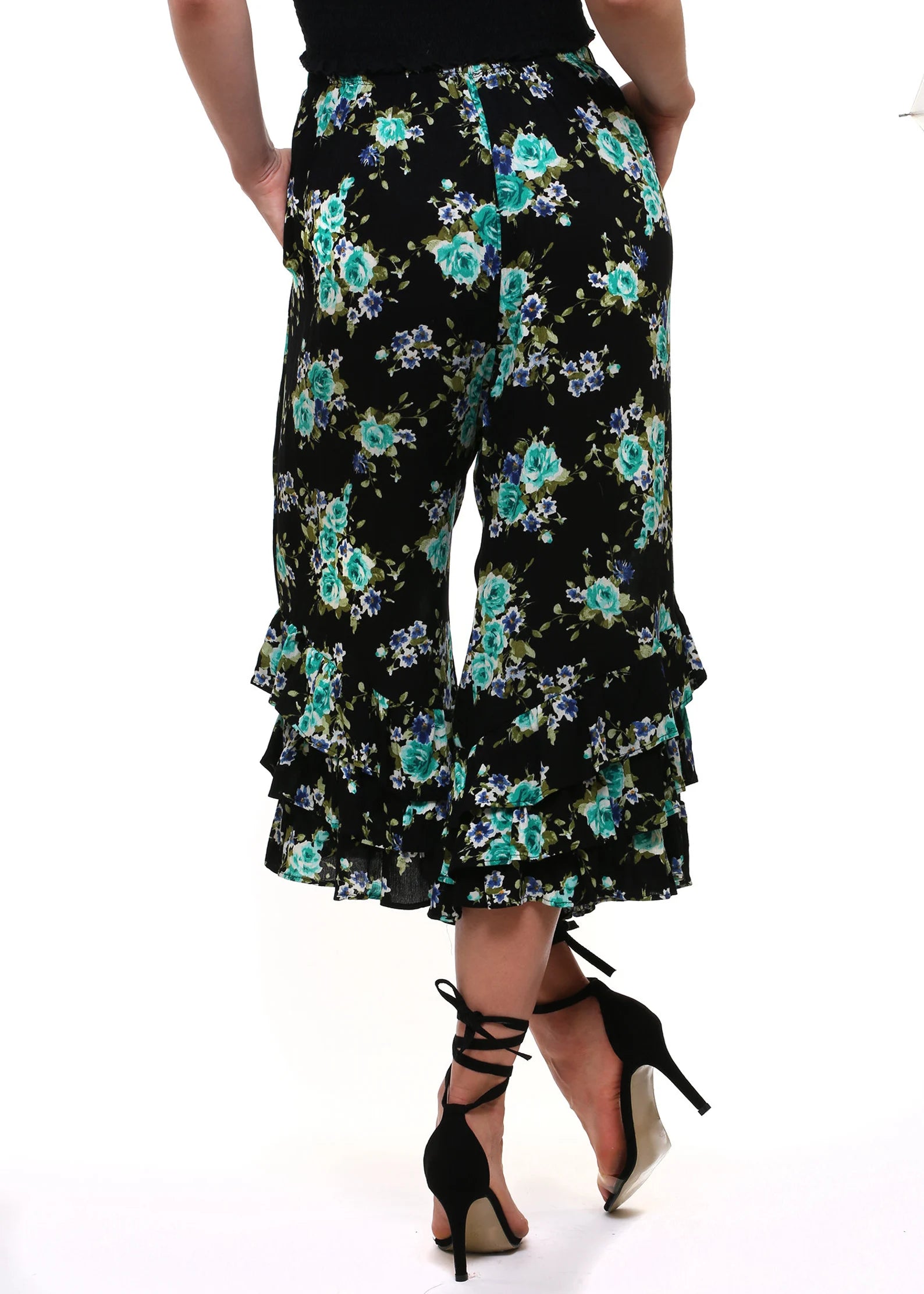 Black And Green Floral PantalOOnies