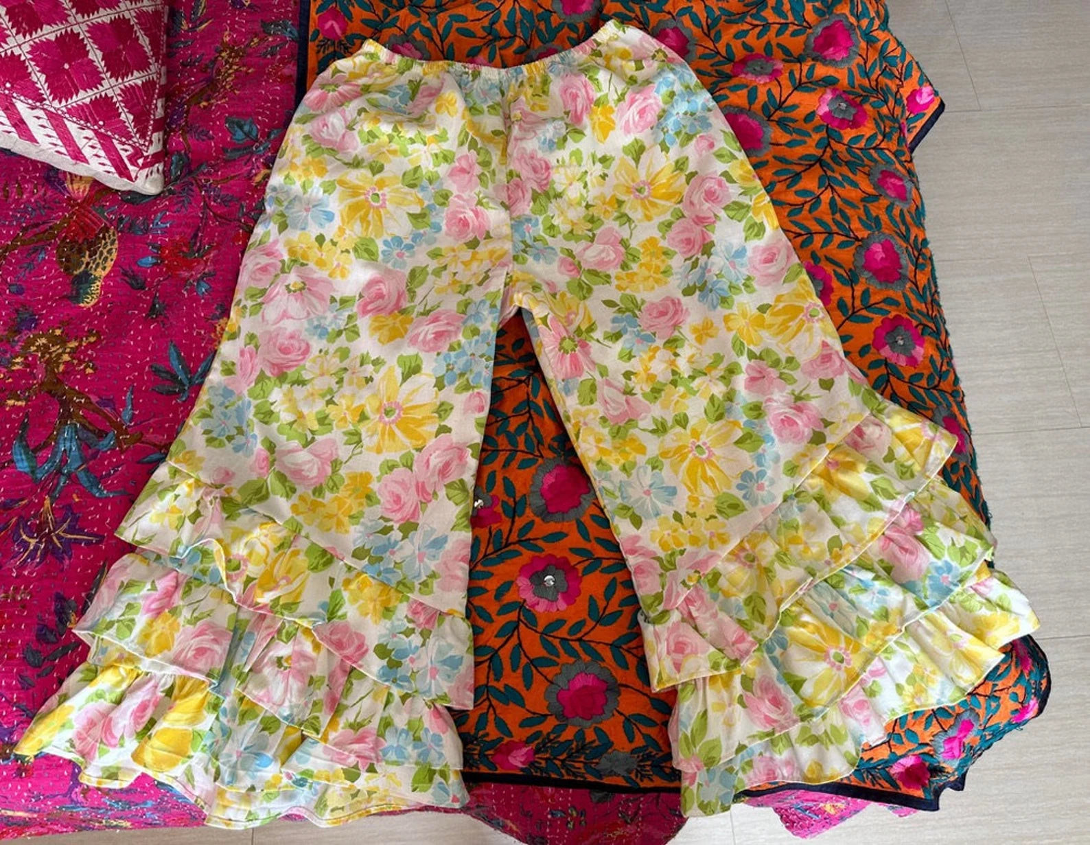 Pink Floral Bloomer PantalOOnies