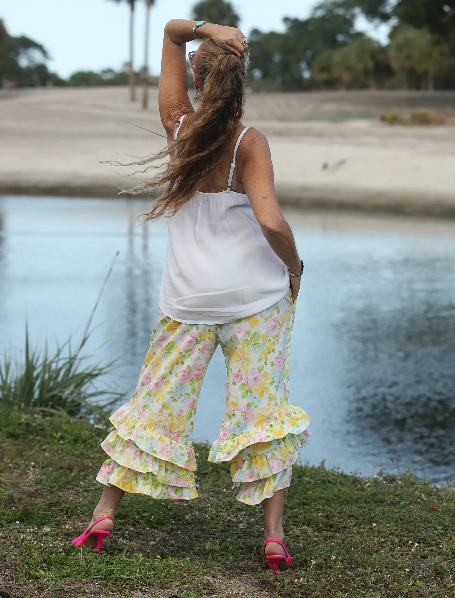 Pink Floral Bloomer PantalOOnies