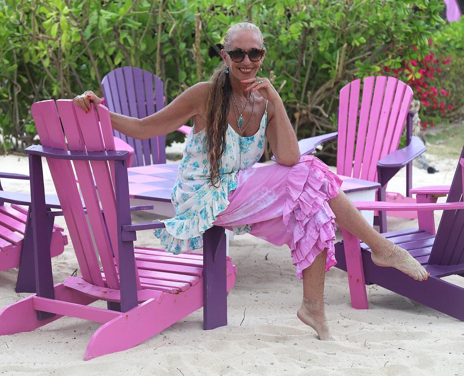 Pink and White Tie Dye PantalOOnies