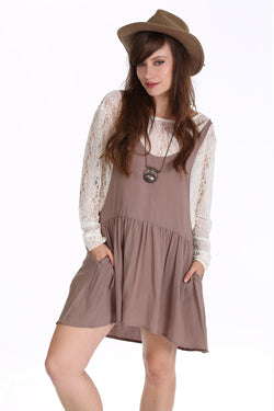 TAUPE Riley Dress