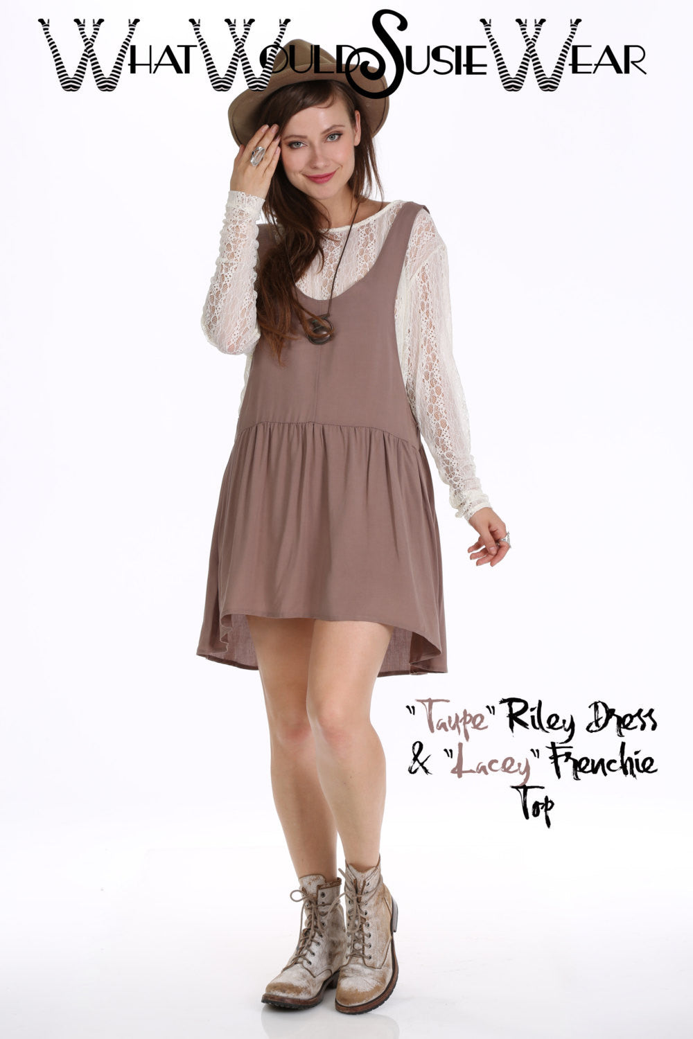 TAUPE Riley Dress