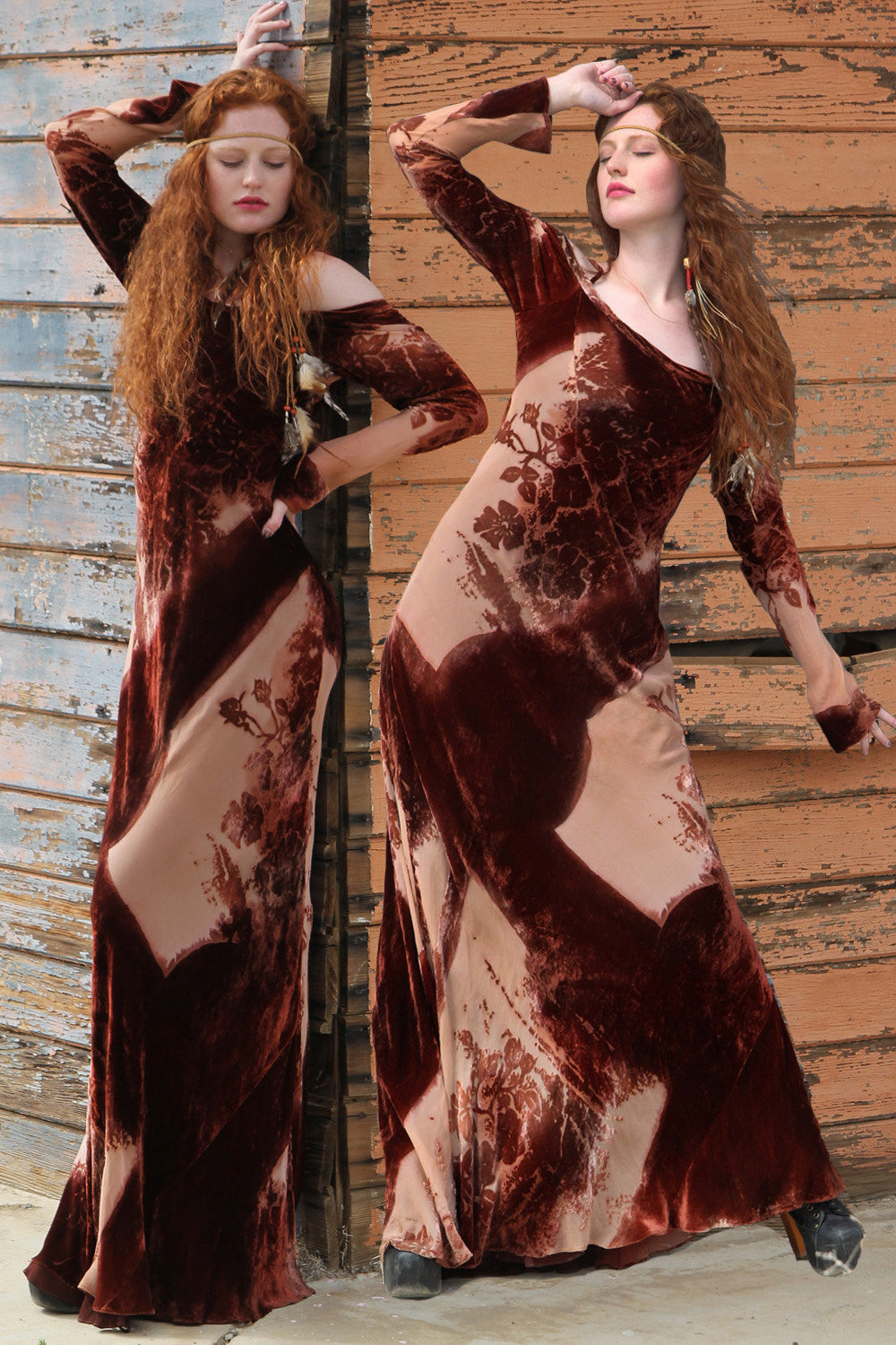 70s Burnout Velvet Maxi Dress WhatWouldSusieWear 70s Burnout Velvet Maxi Dress WhatWouldSusieWear