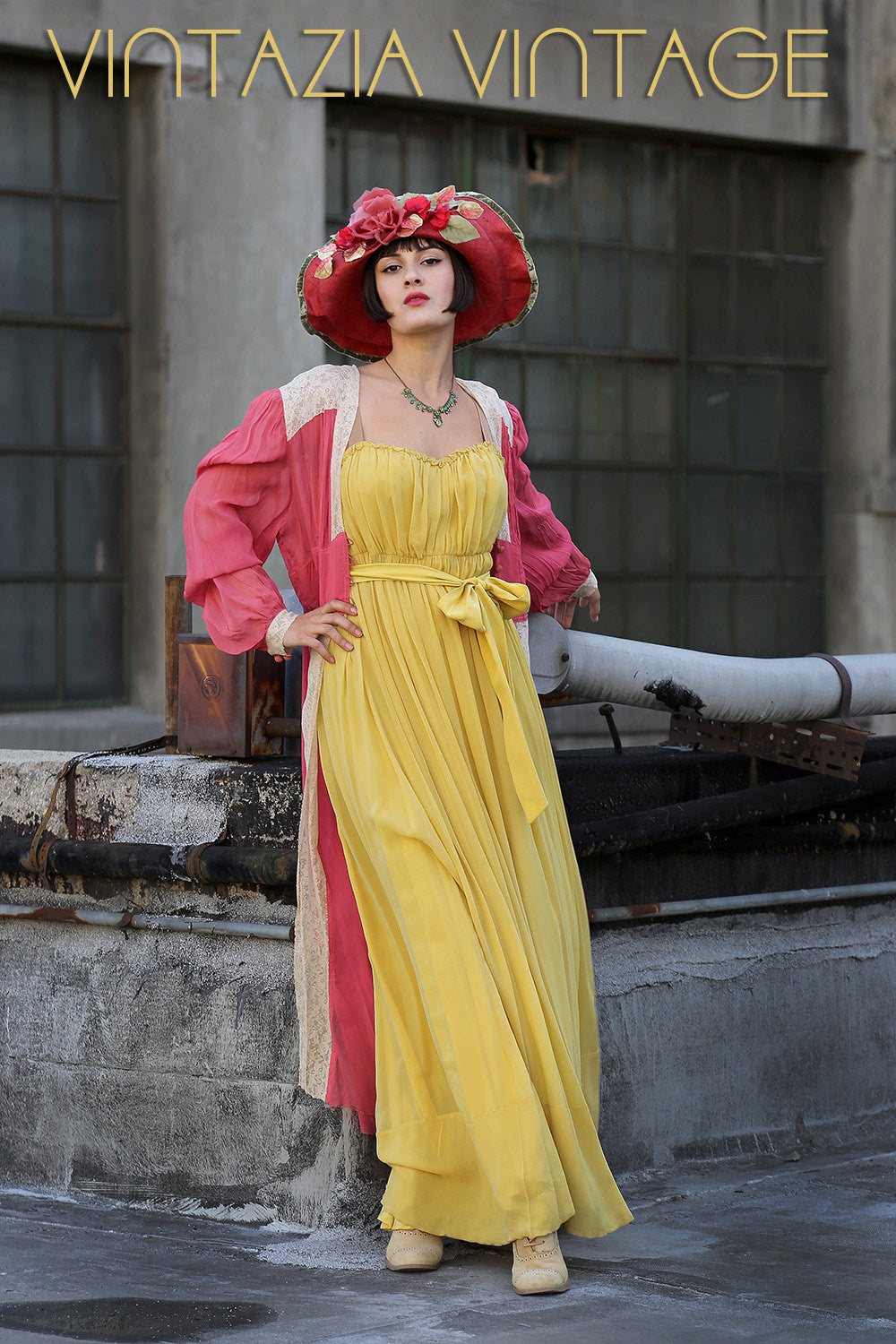 Yellow Grecian Goddess Maxi Dress