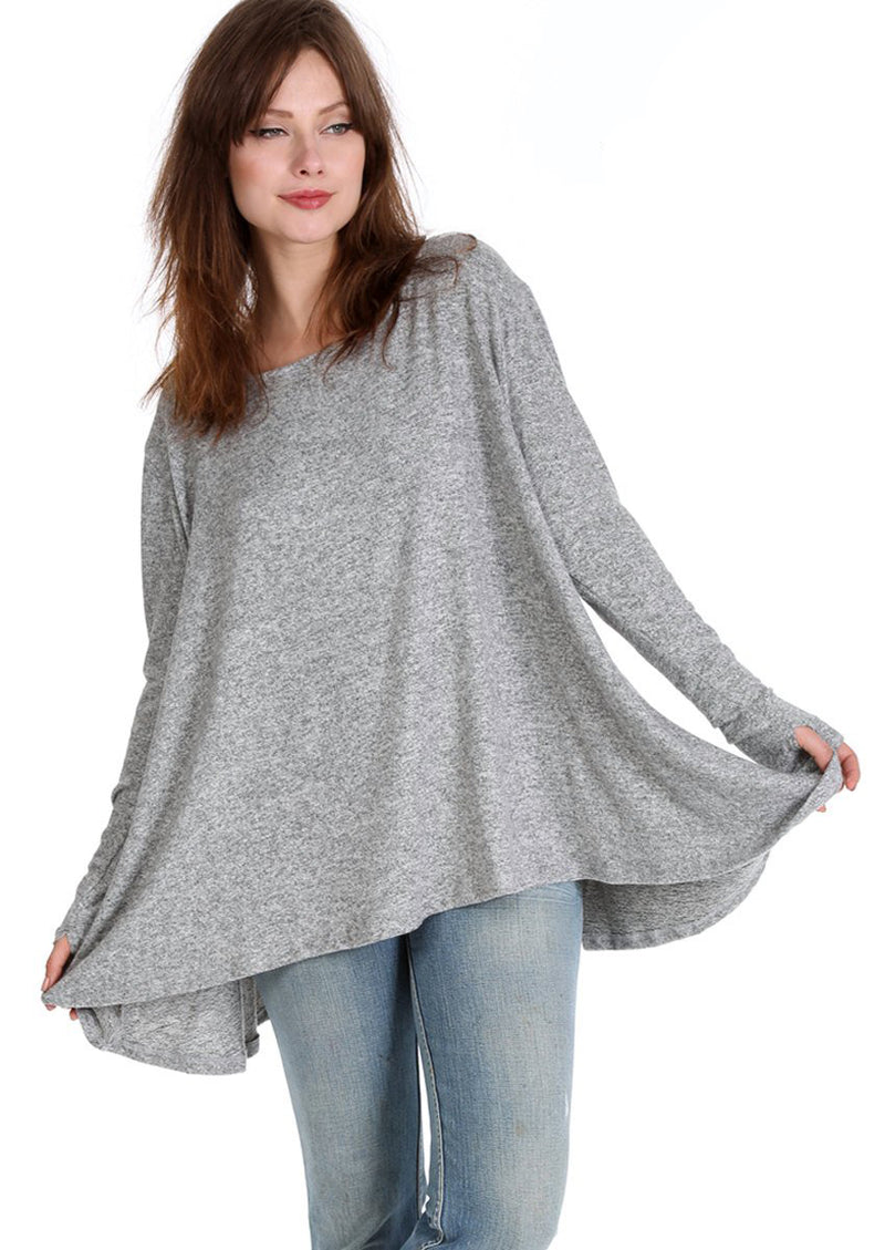 FEATHER GREY Frenchie Top